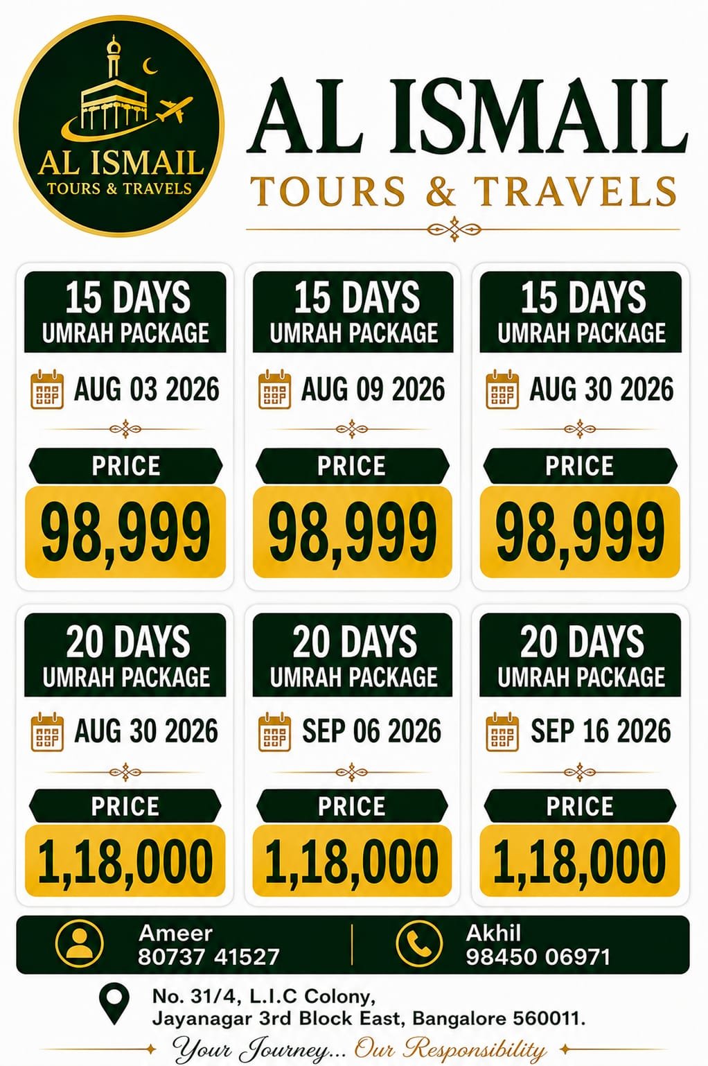 Umrah Packages 2026